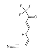 (Z)-3-[(4,4,4-三氟-3-氧代-1-丁烯基)氨基]-2-丙烯腈 结构式