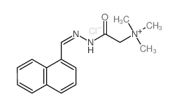 N,N,N-三甲基-2-[2-(1-萘亚甲基)肼基]-2-氧代乙铵氯化物 结构式