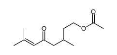 8-乙酰氧基-2,6-二甲基-2-辛烯-4-酮 结构式