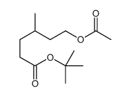 6-乙酰氧基-4-甲基己酸叔丁酯 结构式