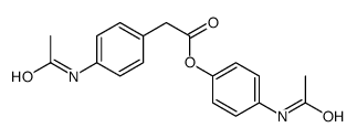 4-乙酰氨基苯乙酸-4-乙酰氨基苯酯 结构式