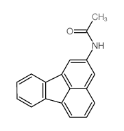 N-荧蒽-2-基乙酰胺 结构式
