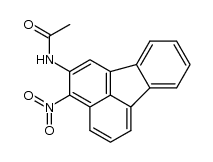2-乙酰氨基-3-硝基荧蒽 结构式