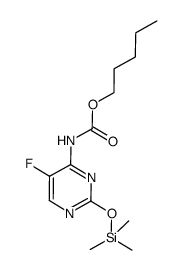 Carbamic acid, N-[5-fluoro-2-[(trimethylsilyl)oxy]-4-pyrimidinyl]-, pentyl ester 结构式
