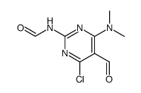 N-(4-氯-6-(二甲氨基)-5-甲酰基-2-嘧啶基)甲酰胺 结构式