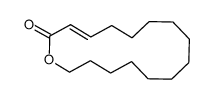 (3E)-氧杂环十六碳-3-烯-2-酮 结构式