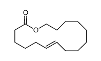 (7E)-氧杂环十六碳-7-烯-2-酮 结构式