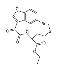 Methionine, N-[(5-bromo-1H-indol-3-yl)oxoacetyl]-, ethyl ester (9CI) 结构式