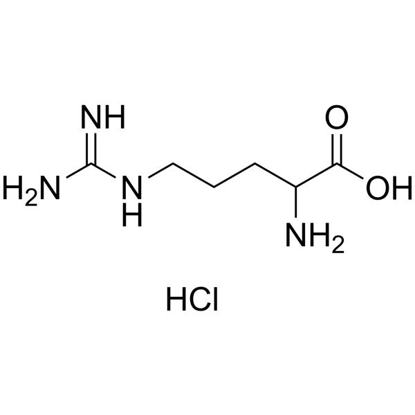 DL-精氨酸盐酸盐(一水) 结构式