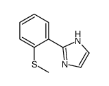 2-(2-甲硫基苯基)-1H-咪唑 结构式