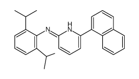 6-(1-萘基)-2-[(2,6-二异丙基苯基)亚氨基]吡啶 结构式