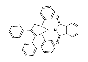 2-(1,2,3,5-四苯基-6-氮杂双环[3.1.0]己-2-烯-6-基)异吲哚啉-1,3-二酮 结构式