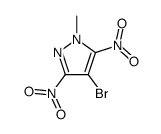 4-溴-1-甲基-3,5-二硝基吡唑 结构式