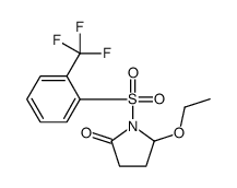 5-乙氧基-1-[2-(三氟甲基)苯磺酰基]吡咯烷-2-酮 结构式