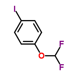 4-(二氟甲氧基)碘苯 结构式