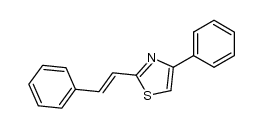 Thiazole, 4-phenyl-2-(2-phenylethenyl)-, (E)- (9CI) 结构式
