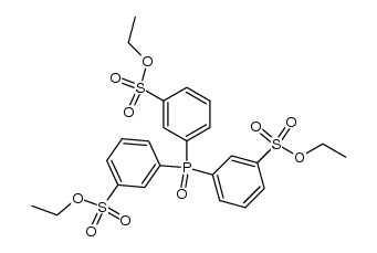 三(3-乙氧磺酰基苯基)氧化膦 结构式
