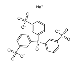 3,3',3''-膦酰基三苯磺酸钠 结构式