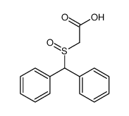 [(S)-(二苯基甲基)亚磺酰基]乙酸 结构式