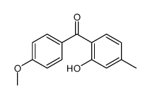 (2-Hydroxy-4-methylphenyl)(4-methoxyphenyl)methanone 结构式