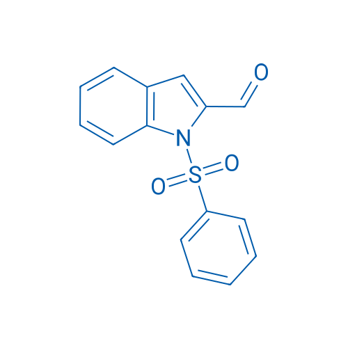 1-(苯磺酰)-1H-吲哚-2-甲醛 结构式