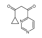 1-环丙基-3-嘧啶-4-基丙烷-1,3-二酮 结构式