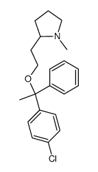 2-[2-[1-(4-氯苯基)-1-苯基乙氧基]乙基]-1-甲基吡咯烷 结构式