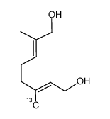 [4-(13)C]-10-hydroxygeraniol 结构式