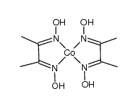 双(二甲基乙二肟根(1-))合钴(II) 结构式