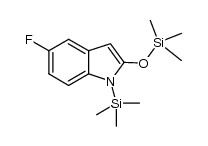 5-氟-1-(三甲基硅基)-2-(三甲基硅氧基)-1H-吲哚 结构式