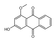 1-Methoxy-3-hydroxy-9,10-anthracenedione 结构式