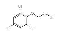 2-(2,4,6-三氯苯氧基)乙基氯 结构式