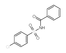 N-(4-氯苯基)磺酰基苯甲酰胺 结构式