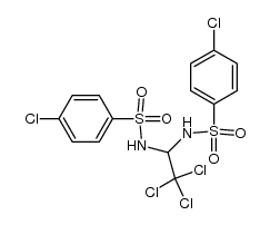 N-(2,2,2-三氯-1-对氯苯磺酰胺基乙基)-对氯苯磺酰胺 结构式
