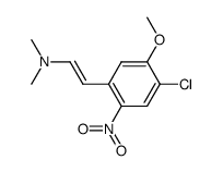 2-氯-5-[(β-二甲氨基)乙烯基]-4-硝基苯甲醚 结构式