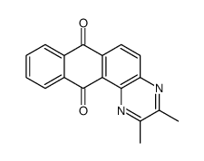 2,3-二甲基萘并[2,3-f]喹喔啉-7,12-二酮 结构式