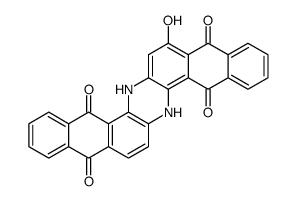 6,15-二氢-8-羟基-5,9,14,18-蒽吖嗪四酮 结构式