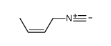 2-Butene, 1-isocyano-, (E)- (9CI) 结构式