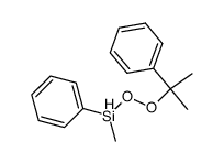 Silane, methyl[(1-methyl-1-phenylethyl)dioxy]phenyl- (9CI) 结构式