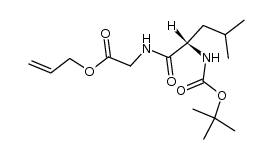Boc-L-亮氨酰-甘氨酸烯丙酯 结构式