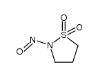 2-亚硝基异噻唑烷-1,1-二氧化物 结构式