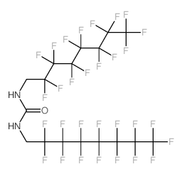 1,3-双(2,2,3,3,4,4,5,5,6,6,7,7,8,8,8-十五氟辛基)脲 结构式