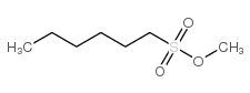 methyl n-hexylsulfonate 结构式