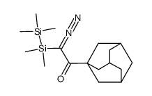 1-(1-金刚烷基)-2-重氮-2-(五甲基二硅烷基)乙酮 结构式