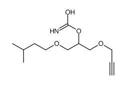 1-(Isopentyloxy)-3-(2-propynyloxy)-2-propanol carbamate 结构式