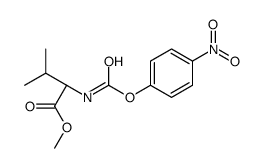 N-(4-硝基苯基氧基-羰基)-L-缬氨酸甲酯 结构式