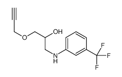 1-(2-丙炔-1-基氧基)-3-[[3-(三氟甲基)苯基]氨基]-2-丙醇 结构式