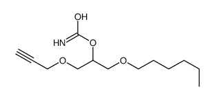 1-(Hexyloxy)-3-(2-propynyloxy)-2-propanol carbamate 结构式