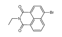 6-溴-2-乙基-1H-苯并[脱]异喹啉-1,3(2H)-二酮 结构式