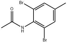 2,6-二溴-4-甲基苯基乙酰胺 结构式